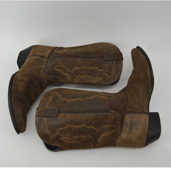 Dingo Womens Size 9 Cowboy Boots Brown Leather Western - Picture 11 of 16